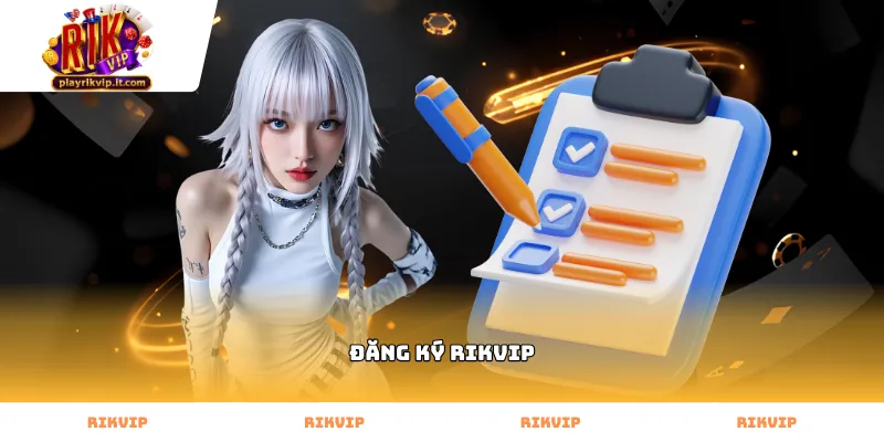 Thao tác Đăng Ký rikvip trên giao diện chính thức nhà cái
